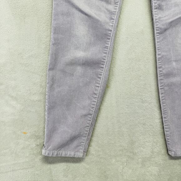 J.Crew Pants‎ Women 27 Purple Corduroy Toothpick Super Skinny Stretch Ankle Zip - Picture 5 of 13